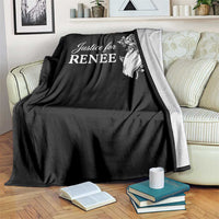 Justice for Renee Throw Blanket Floral Rose Memorial Minneapolis Jane 8 2026 Tribute - Wonder Print Shop