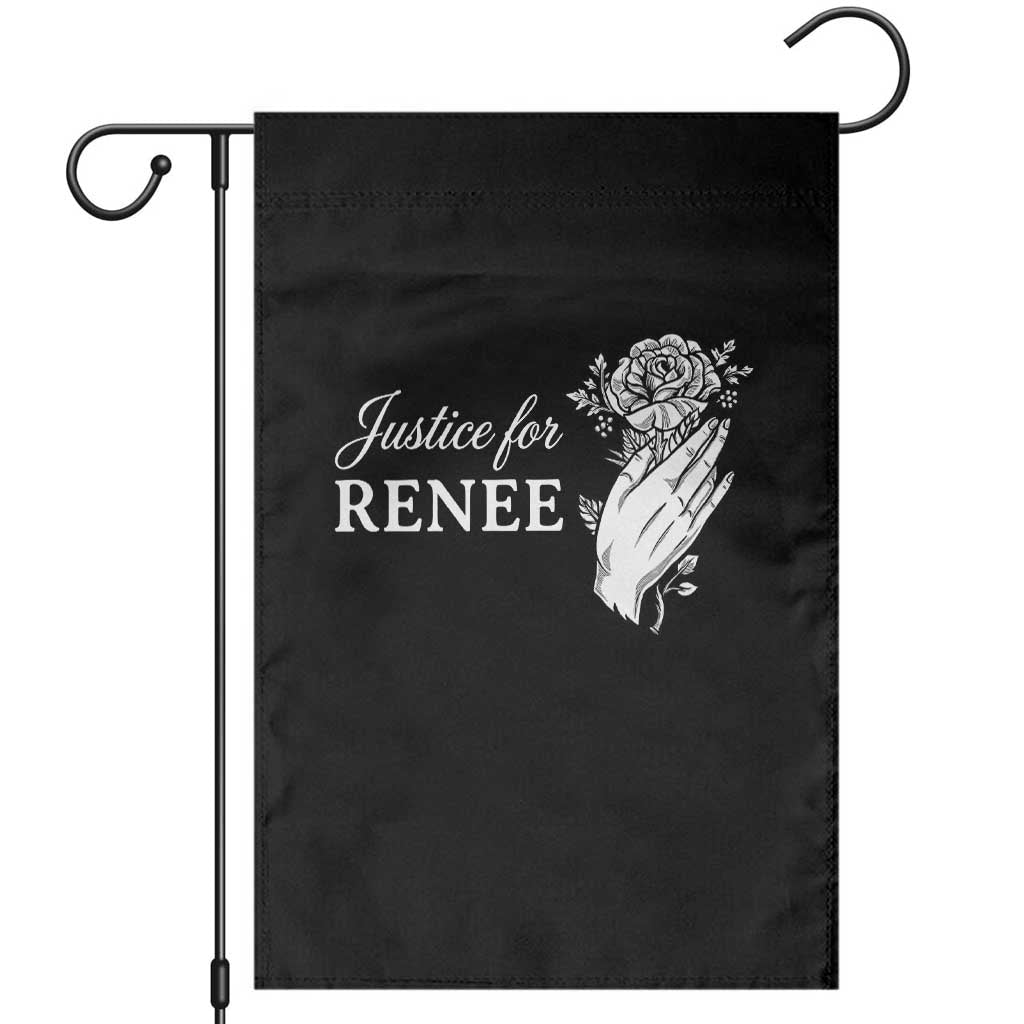 Justice for Renee Garden Flag Floral Rose Memorial Minneapolis Jane 8 2026 Tribute - Wonder Print Shop