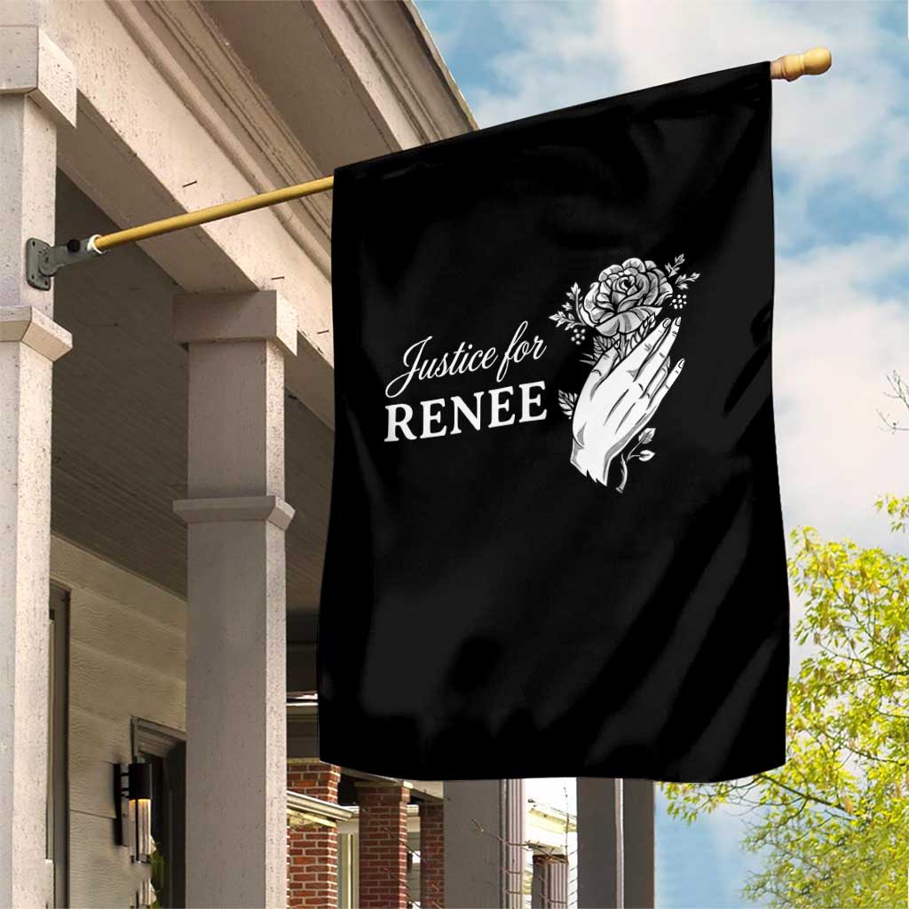 Justice for Renee Garden Flag Floral Rose Memorial Minneapolis Jane 8 2026 Tribute - Wonder Print Shop