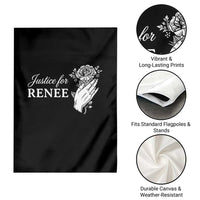 Justice for Renee Garden Flag Floral Rose Memorial Minneapolis Jane 8 2026 Tribute - Wonder Print Shop