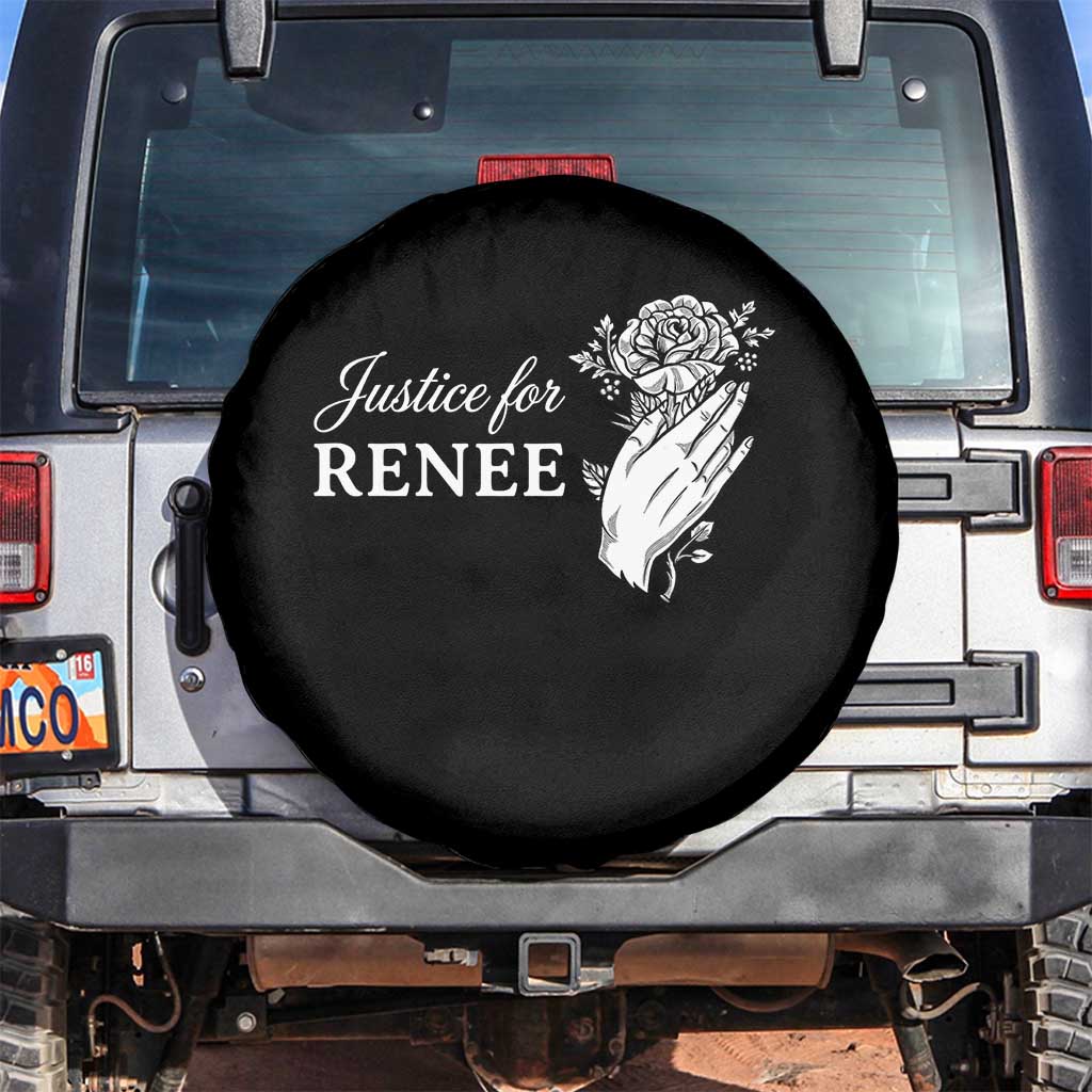 Justice for Renee Spare Tire Cover Floral Rose Memorial Minneapolis Jane 8 2026 Tribute - Wonder Print Shop