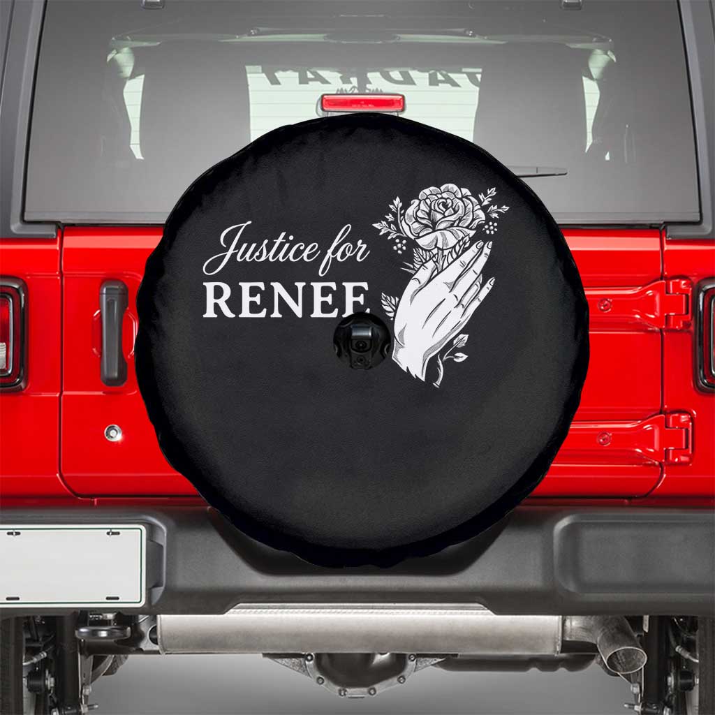 Justice for Renee Spare Tire Cover Floral Rose Memorial Minneapolis Jane 8 2026 Tribute - Wonder Print Shop