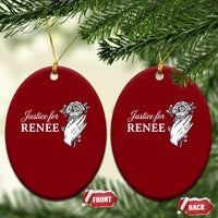 Justice for Renee Ceramic Ornament Floral Rose Memorial Minneapolis Jane 8 2026 Tribute - Wonder Print Shop