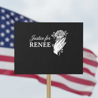 Justice for Renee Protest Sign Floral Rose Memorial Minneapolis Jane 8 2026 Tribute