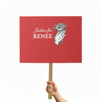 Justice for Renee Protest Sign Floral Rose Memorial Minneapolis Jane 8 2026 Tribute