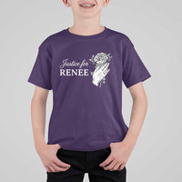Justice for Renee T Shirt For Kid Floral Rose Memorial Minneapolis Jane 8 2026 Tribute - Wonder Print Shop