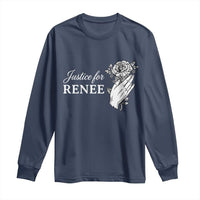 Justice for Renee Long Sleeve Shirt Floral Rose Memorial Minneapolis Jane 8 2026 Tribute - Wonder Print Shop