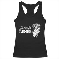 Justice for Renee Racerback Tank Top Floral Rose Memorial Minneapolis Jane 8 2026 Tribute - Wonder Print Shop