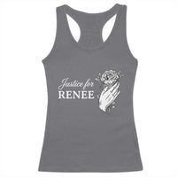 Justice for Renee Racerback Tank Top Floral Rose Memorial Minneapolis Jane 8 2026 Tribute - Wonder Print Shop