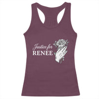 Justice for Renee Racerback Tank Top Floral Rose Memorial Minneapolis Jane 8 2026 Tribute - Wonder Print Shop