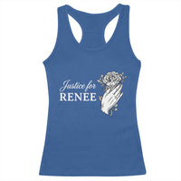 Justice for Renee Racerback Tank Top Floral Rose Memorial Minneapolis Jane 8 2026 Tribute - Wonder Print Shop