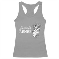 Justice for Renee Racerback Tank Top Floral Rose Memorial Minneapolis Jane 8 2026 Tribute - Wonder Print Shop