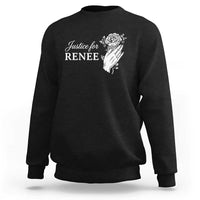 Justice for Renee Sweatshirt Floral Rose Memorial Minneapolis Jane 8 2026 Tribute - Wonder Print Shop
