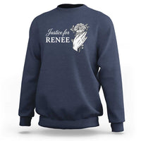 Justice for Renee Sweatshirt Floral Rose Memorial Minneapolis Jane 8 2026 Tribute - Wonder Print Shop