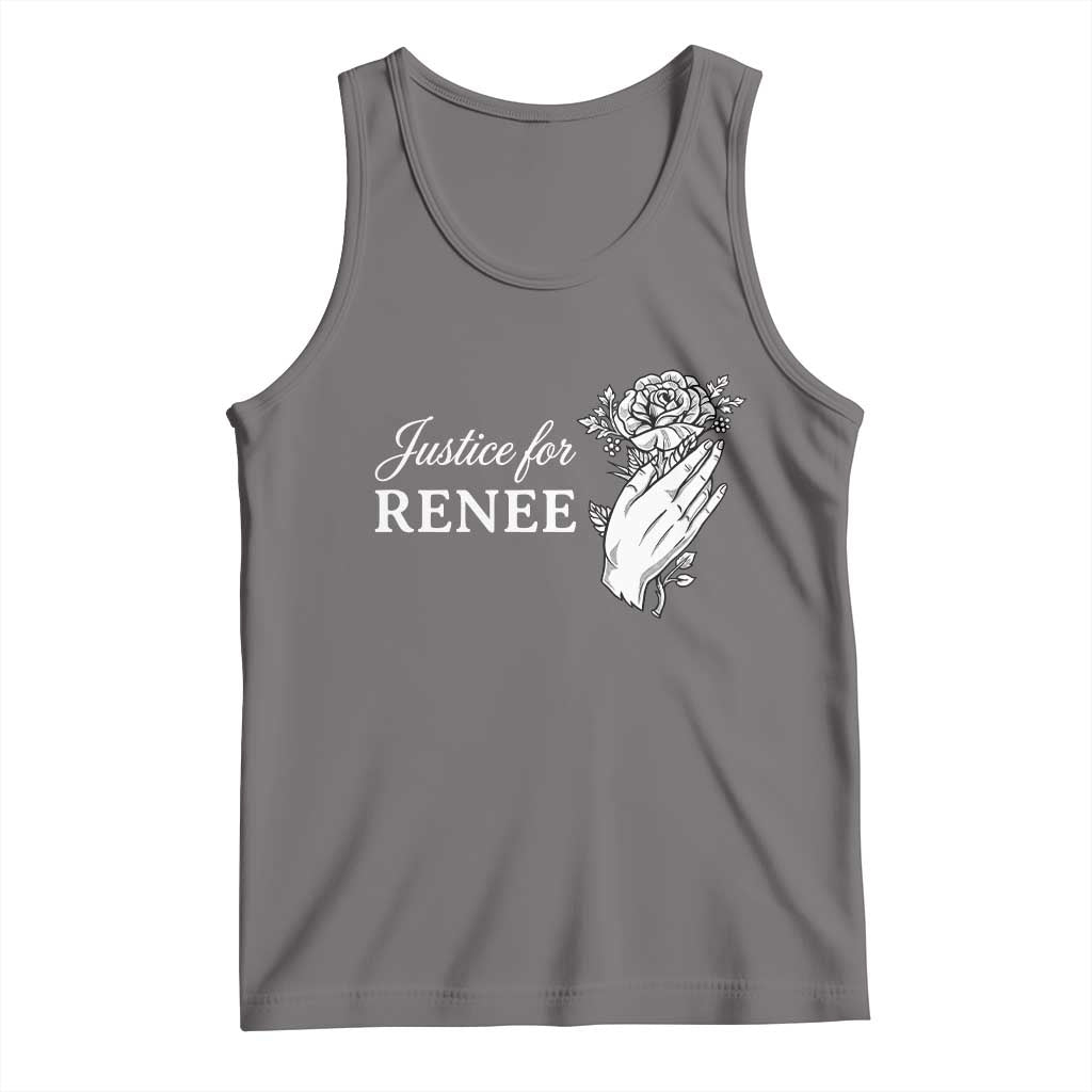 Justice for Renee Tank Top Floral Rose Memorial Minneapolis Jane 8 2026 Tribute - Wonder Print Shop