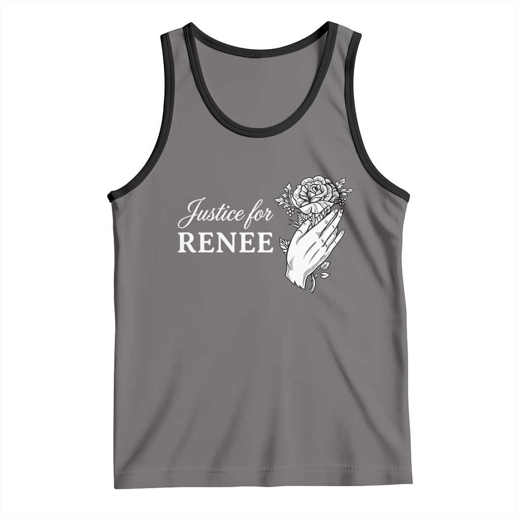 Justice for Renee Tank Top Floral Rose Memorial Minneapolis Jane 8 2026 Tribute - Wonder Print Shop