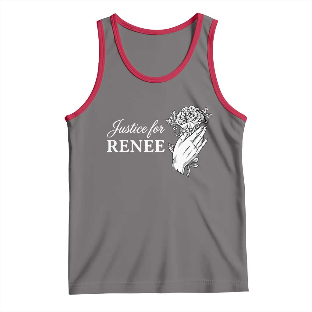 Justice for Renee Tank Top Floral Rose Memorial Minneapolis Jane 8 2026 Tribute - Wonder Print Shop