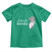 Justice for Renee Toddler T Shirt Floral Rose Memorial Minneapolis Jane 8 2026 Tribute - Wonder Print Shop