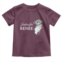 Justice for Renee Toddler T Shirt Floral Rose Memorial Minneapolis Jane 8 2026 Tribute - Wonder Print Shop