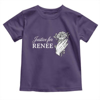 Justice for Renee Toddler T Shirt Floral Rose Memorial Minneapolis Jane 8 2026 Tribute - Wonder Print Shop