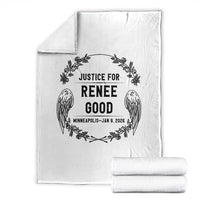 Justice for Renee Good Throw Blanket Minneapolis January 8 2026 Tribute Memorial Wreath - Wonder Print Shop
