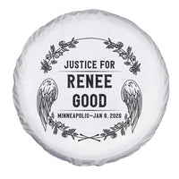 Justice for Renee Good Spare Tire Cover Minneapolis January 8 2026 Tribute Memorial Wreath - Wonder Print Shop