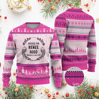 Justice for Renee Good Ugly Christmas Sweater Minneapolis January 8 2026 Tribute Memorial Wreath - Wonder Print Shop