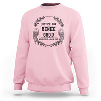 Justice for Renee Good Sweatshirt Minneapolis January 8 2026 Tribute Memorial Wreath - Wonder Print Shop