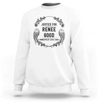 Justice for Renee Good Sweatshirt Minneapolis January 8 2026 Tribute Memorial Wreath - Wonder Print Shop