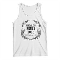 Justice for Renee Good Tank Top Minneapolis January 8 2026 Tribute Memorial Wreath - Wonder Print Shop