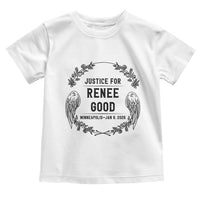 Justice for Renee Good Toddler T Shirt Minneapolis January 8 2026 Tribute Memorial Wreath - Wonder Print Shop