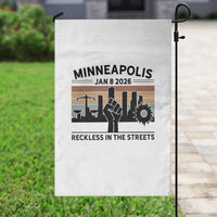 Minneapolis January 8 2026 Justice Movement Garden Flag Reckless in the Streets Protest - Wonder Print Shop