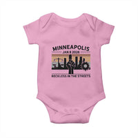 Minneapolis January 8 2026 Justice Movement Baby Onesie Reckless in the Streets Protest - Wonder Print Shop