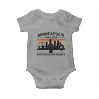 Minneapolis January 8 2026 Justice Movement Baby Onesie Reckless in the Streets Protest - Wonder Print Shop