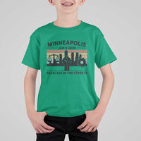 Minneapolis January 8 2026 Justice Movement T Shirt For Kid Reckless in the Streets Protest - Wonder Print Shop