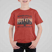 Minneapolis January 8 2026 Justice Movement T Shirt For Kid Reckless in the Streets Protest - Wonder Print Shop