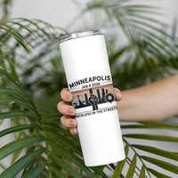 Minneapolis January 8 2026 Justice Movement Skinny Tumbler Reckless in the Streets Protest - Wonder Print Shop