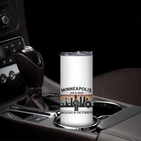 Minneapolis January 8 2026 Justice Movement Skinny Tumbler Reckless in the Streets Protest - Wonder Print Shop