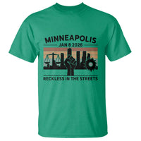 Minneapolis January 8 2026 Justice Movement T Shirt Reckless in the Streets Protest - Wonder Print Shop
