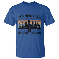 Minneapolis January 8 2026 Justice Movement T Shirt Reckless in the Streets Protest - Wonder Print Shop