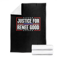 Justice for Renee Good Patriotic Throw Blanket Minneapolis Jan 8 2026 Memorial Red White and Blue - Wonder Print Shop