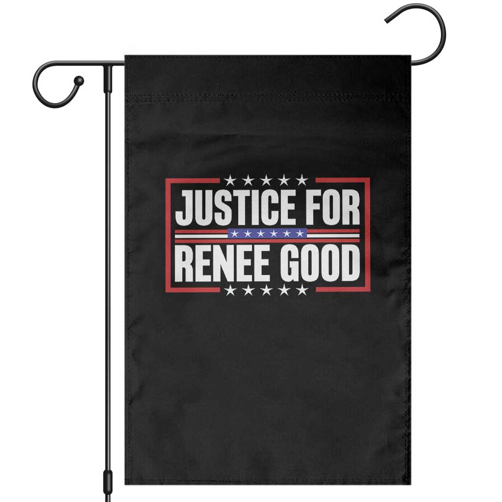 Justice for Renee Good Patriotic Garden Flag Minneapolis Jan 8 2026 Memorial Red White and Blue - Wonder Print Shop