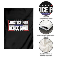 Justice for Renee Good Patriotic Garden Flag Minneapolis Jan 8 2026 Memorial Red White and Blue - Wonder Print Shop