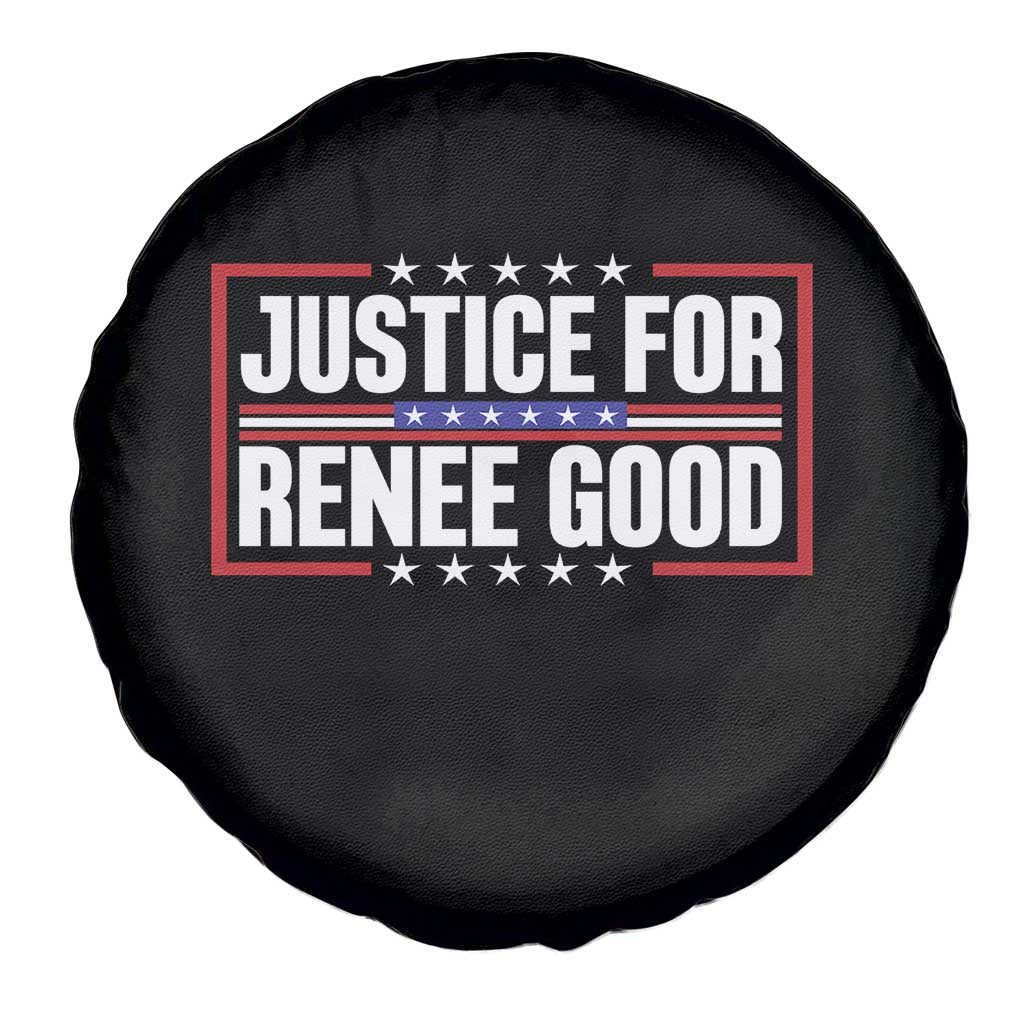 Justice for Renee Good Patriotic Spare Tire Cover Minneapolis Jan 8 2026 Memorial Red White and Blue - Wonder Print Shop