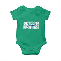 Justice for Renee Good Patriotic Baby Onesie Minneapolis Jan 8 2026 Memorial Red White and Blue - Wonder Print Shop