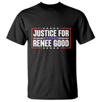 Justice for Renee Good Patriotic T Shirt Minneapolis Jan 8 2026 Memorial Red White and Blue - Wonder Print Shop