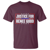 Justice for Renee Good Patriotic T Shirt Minneapolis Jan 8 2026 Memorial Red White and Blue - Wonder Print Shop