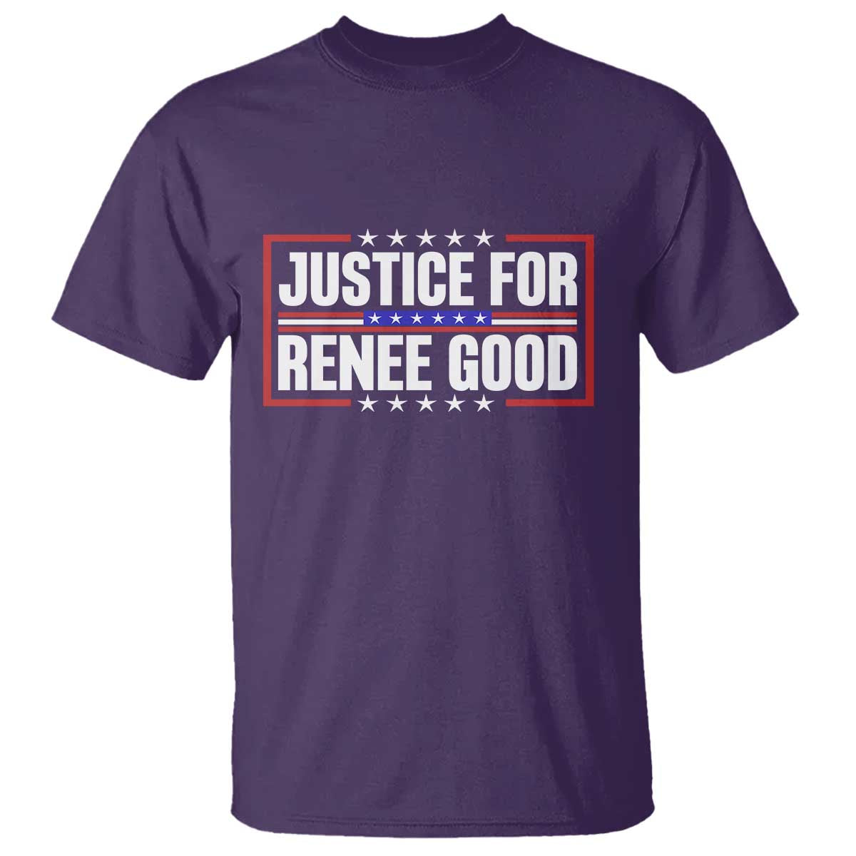Justice for Renee Good Patriotic T Shirt Minneapolis Jan 8 2026 Memorial Red White and Blue - Wonder Print Shop