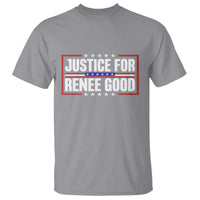 Justice for Renee Good Patriotic T Shirt Minneapolis Jan 8 2026 Memorial Red White and Blue - Wonder Print Shop