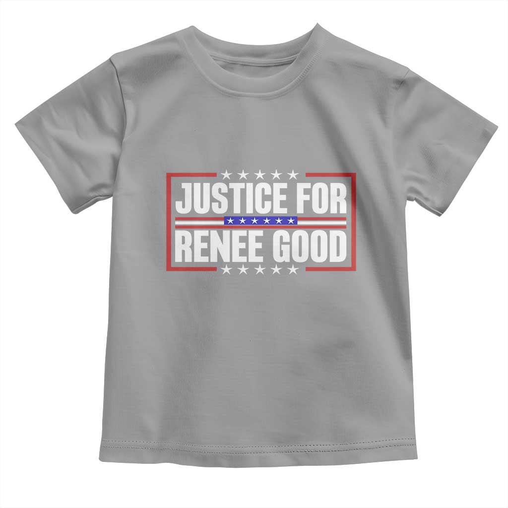 Justice for Renee Good Patriotic Toddler T Shirt Minneapolis Jan 8 2026 Memorial Red White and Blue - Wonder Print Shop